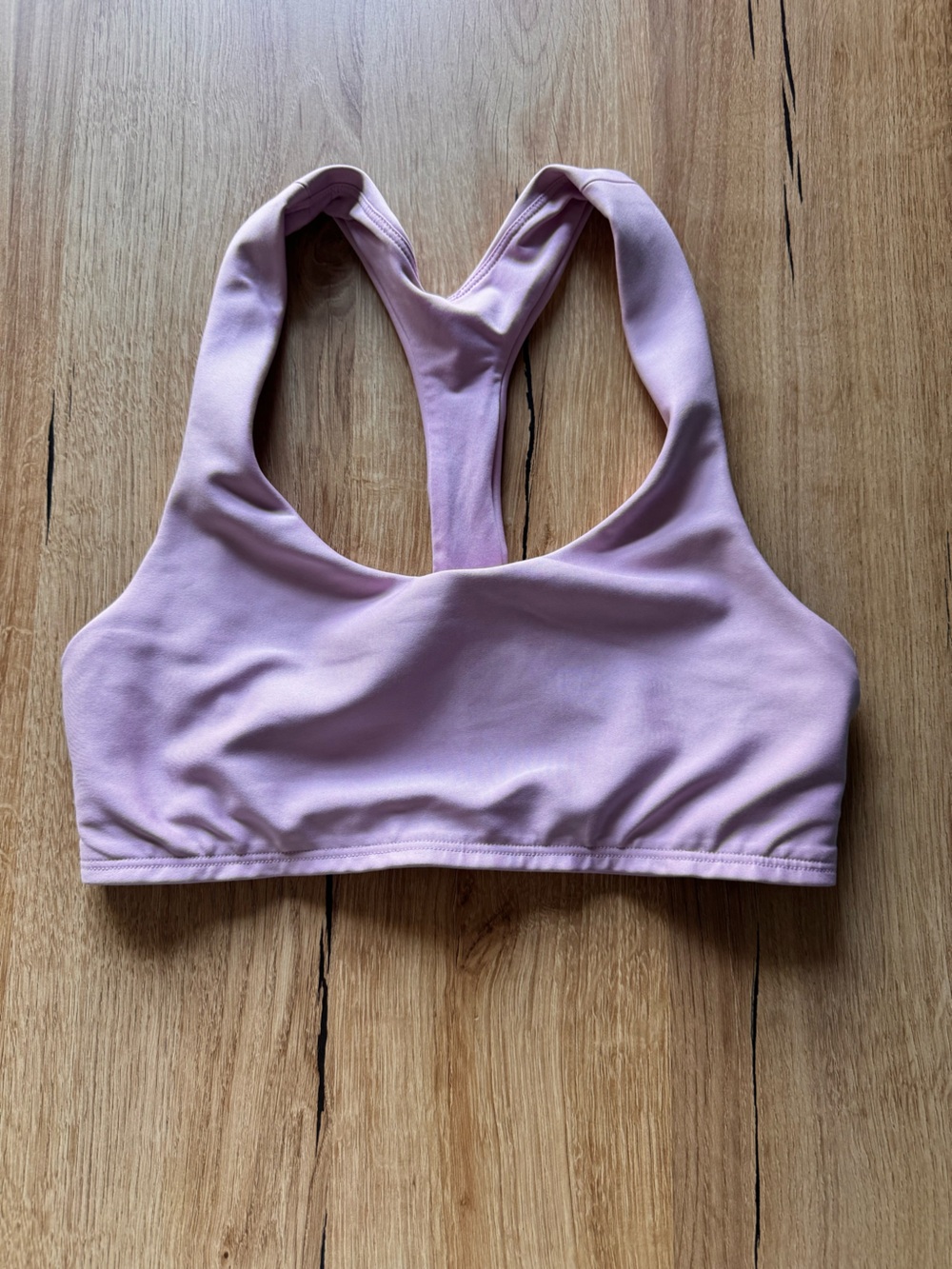 Airlift advantage racer back bra in sugar plum pink size xs.